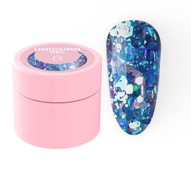 Блискітки для нігтів Luna Unicorn Gel № 8 5ml, Колекція гелів: Unicorn Gel, Номер: 8, фото 