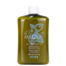 Делікатний зволожуючий шампунь для сухого волосся Echosline Maqui 3 All-In Delicate Hydrating Vegan Shampoo,385 мл, фото 