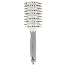 Брашинг Olivia Garden EXPERT BLOWOUT VENT Double Bristles White&Grey 45, фото 