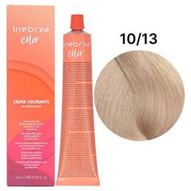 Крем-фарба для волосся Inebrya Color 10/13 Платиновий блондин попелясто-золотий, 100 мл, Номер краски: 10/13, фото 