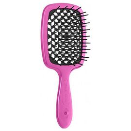 Гребінець Janeke Superbrush The Original Italian Desing рожевий з чорним, фото 