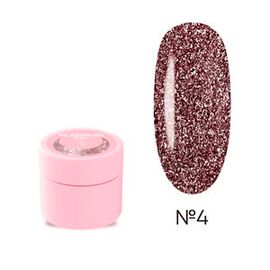 Блискітки для нігтів Platinum Gel №4 5ml, Колекція гелів: Platinum Gel, Номер: 4, фото 