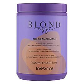 Маска для фарбованого волосся, проти помаранчевого кольору Inebrya Blondesse No-Orange Mask, 1000 мл, Об'єм: 1000 мл, фото 