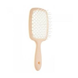 Гребінець Janeke Superbrush The Original Italian Patent Small персик з білим, фото 