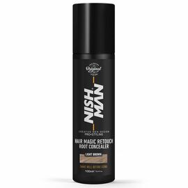 Спрей для маскування сивини Nishman Hair Magic Retouch Root Concealer "Light Brown" ,100 мл, фото 