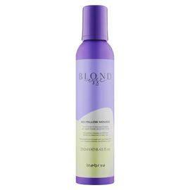 Мус-кондиціонер для освітленого чи сивого волосся Inebrya Blondesse No-Yellow Mousse Conditioner, 250 мл, фото 