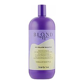 Шампунь для освітленого чи сивого волосся Inebrya Blondesse No-Yellow Shampoo, 1000 мл, Об'єм: 1000 мл, фото 