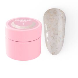 Блискітки для нігтів Luna Bubble Gel №1 5ml, Колекція гелів: Bubble Gel, Номер: 1, фото 