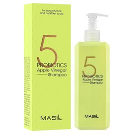 М'який безсульфатний шампунь з проботіками і яблучним оцтом Masil 5 Probiotics Apple Vinegar Shampoo, 500 мл, фото 