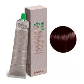 Крем-фарба для волосся Echosline Echos Color Colouring Cream,4.72 Теплий коричневий середній каштан, 100 мл, Номер краски: 4.72, фото 