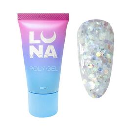 Полігель для нарощування LUNA Poly Gel № 10, 30 мл, Вид акрігелю: Густий, Номер: 10, фото 