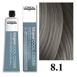 Стійка фарба для волосся L'Oreal Professionnel Majirel Cool Cover 8.1,Світлий блондин попелястий 60 мл, Об'єм: 60 мл., Номер краски: Cool Cover 8.1, фото 