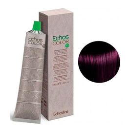 Крем-фарба для волосся Echosline Echos Color Colouring Cream,  5.22 Світло-каштановий насичений фіолетовий, 100 мл, Номер краски: 5.22, фото 