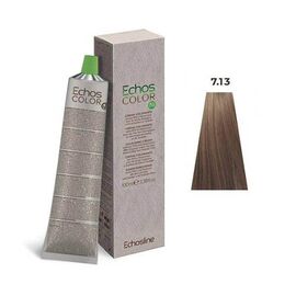 Крем-фарба для волосся Echosline Echos Color Colouring Cream,7.13 Середній блондин бежевий, 100 мл, Номер краски: 7.13, фото 