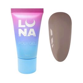 Полігель для нарощування LUNA Poly Gel № 6, 30 мл, Вид акрігелю: Густий, Номер: 6, фото 