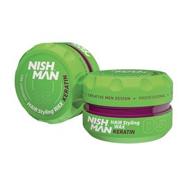 Віск для укладання волосся Nishman Hair Styling Wax Keratine 05, 100 мл, фото 