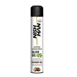 Аерозольний спрей для укладання волосся Nishman Coconut Oil, 400 мл, фото 