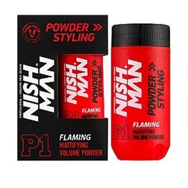 Пудра для стилізації волосся Nishman Styling Powder P1 Flaming, 20 г, фото 
