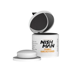 Пудра для маскування волосся Nishman Enhance Hairline Powder black (чорна), 10г, фото 
