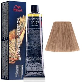 Фарба для волосся Wella Professionals Koleston Perfect ME+ Pure Naturals 10/97, Яскравий блонд сандре коричневий 60 мл, Номер краски: 10/97, фото 