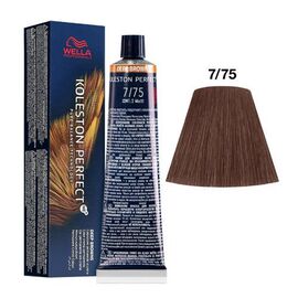 Фарба для волосся Wella Professionals Koleston Perfect ME+ Deep Browns 7/75, Блонд коричневий махагоновий, 60 мл, Номер краски: 7/75, фото 