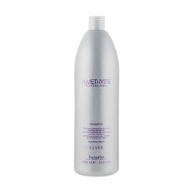 Оживлюючий шампунь для сивого і світлого волосся Farmavita Amethyste Silver Shampoo, 1000 мл, Об'єм: 1000 мл, фото 