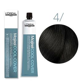 Стійка фарба для волосся L'Oreal Professionnel Majirel Cool Cover 4, Шатен, 50 мл, Об'єм: 50 мл, Номер краски: Cool Cover 4, фото 