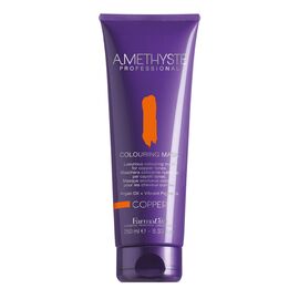 Тонувальна маска для фарбованого волосся в мідний відтінк Farmavita Amethyste Colouring Mask Copper, 250 мл, фото 