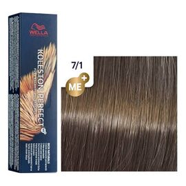 Фарба для волосся Wella Professionals Koleston Perfect ME+ Pure Naturals 7/1, Блонд попелястий, 60 мл, Номер краски: 7/1, фото 