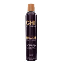 Лак гнучкої фіксації для волосся CHI Deep Brilliance Olive & Monoi Op FlexHold, 284 мл, фото 