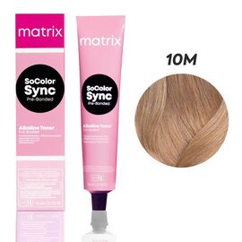 Крем-фарба без аміаку, Matrix SoColor Sync Pre-Bonded 10M, Дуже дуже світлий Блондин Мокка, 90 мл, Вид: Фарба, Номер краски: 10M, фото 