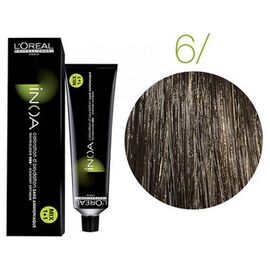 Фарба без аміаку L'Oreal Professionnel Inoa 6, Темний блондин, 60 мл, Номер краски: 6, фото 