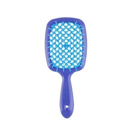 Гребінець Janeke Superbrush The Original Italian Patent Small синій з блакитним, фото 