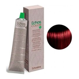 Крем-фарба для волосся Echosline Echos Color Colouring Cream,  5.66 Світлий каштан екстрачервоний , 100 мл, Номер краски: 5.66, фото 