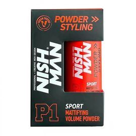 Пудра для створення об'єму волосся матова Nishman Styling Powder P1 Sport, 20 г, фото 