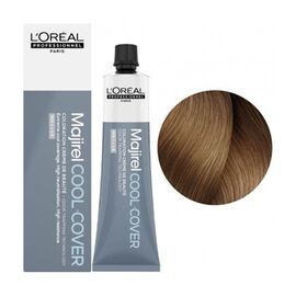 Стійка фарба для волосся L'Oreal Professionnel Majirel Cool Cover 8, Світлий блондин, 60 мл, Об'єм: 60 мл., Номер краски: Cool Cover 8, фото 