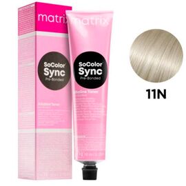 Крем-фарба без аміаку  Matrix SoColor Sync Pre-Bonded 11N, Екстра Світлий Блонд Нейтральний Плюс, 90мл, Вид: Фарба, Номер краски: 11N, фото 