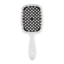 Гребінець Janeke Superbrush The Original Italian Desing білий з чорним, фото 