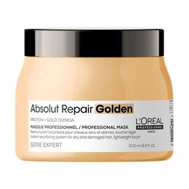 Золотиста маска L'Oreal Professionnel Serie Expert Absolut Repair Golden Mask для відновлення пошкодженого волосся, 500 мл, Об'єм: 500 мл, фото 