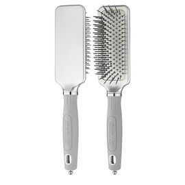 Щітка масажна Olivia Garden EXPERT CARE RECTANGULAR Nylon Bristles Silver S, фото 