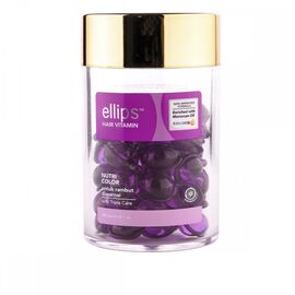 Вітаміни для волосся "Сяйво кольору" Ellips Hair Vitamin Nutri Color With Triple Care,1*20, Об'єм: 20*1 мл, фото 