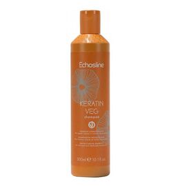 Шампунь для пошкодженого волосся Echosline Keratin Veg Shampoo, 300 мл, фото 