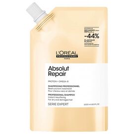 Шампунь для інтенсивного відновлення пошкодженого волосся L'Oreal Professionnel Serie Expert Absolut Repair Gold Quinoa + Protein Shampoo, рефіл формат 1000 мл, фото 
