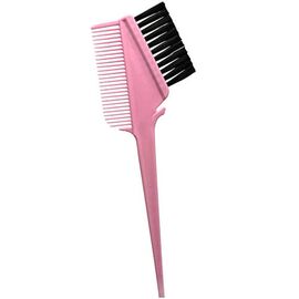 Щітка для фарбування волосся Salon Professional  з гребінцем рожева, фото 
