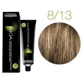Фарба без аміаку L'Oreal Professionnel Inoa 8.13, Світлий блондин попелясто-золотистий, 60 мл, Номер краски: 8.13, фото 
