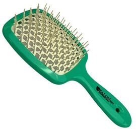 Щітка масажна силіконова Salon Professional бірюзово-білий, фото 