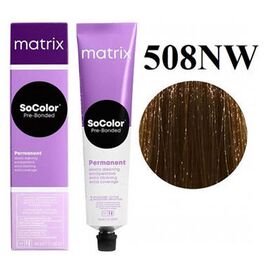 Стійка крем-фарба для волосся Matrix Socolor Beauty (Pre-Bonded Permanent) Extra Coverage 508Nw, Світлий Блондин Натуральний Теплий 90 мл, Номер краски: 508Nw, фото 