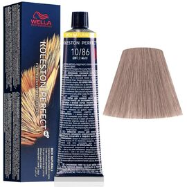 Фарба для волосся Wella Professionals Koleston Perfect ME+ Pure Naturals 10/86, Яскравий блонд перлинний  фіолетовий, 60 мл, Номер краски: 10/86, фото 