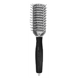 Щітка Olivia Garden ESSENTIAL STYLE TUNNEL Nylon Bristles Silver, фото 