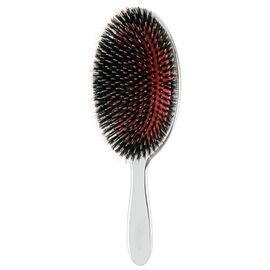 Щітка Janeke Superbrush The Original Italian Desing срібна, щетина кабан/нейлон, фото 